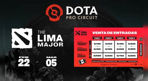 lima major dota 2 entradas.
